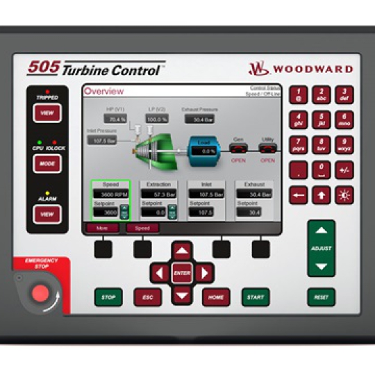 Bộ điều khiển Woodward 8200-1310 505XT LVDC, Extraction/Admission, Standard
