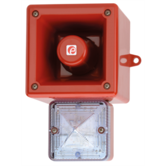 Loa thông báo kèm đèn cảnh báo AL105NX Alarm Horn Sounder & Xenon Strobe Beacon E2S  AL105NXAC230R/A 
