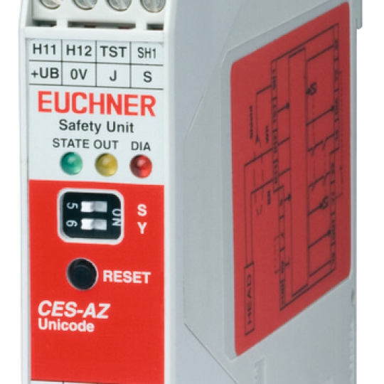 Euchner CES-AZ-AES-01B (REND. SZ. 104770) Evaluation unit CES-AZ-AES-01B (for 1 read head)