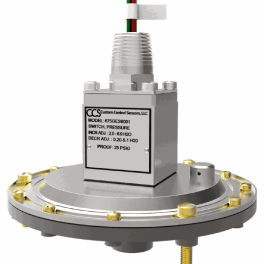 Công tắc áp suất CSS dòng  675GES  Sample ordering code  675GESM8002 CSS  Pressure Switch