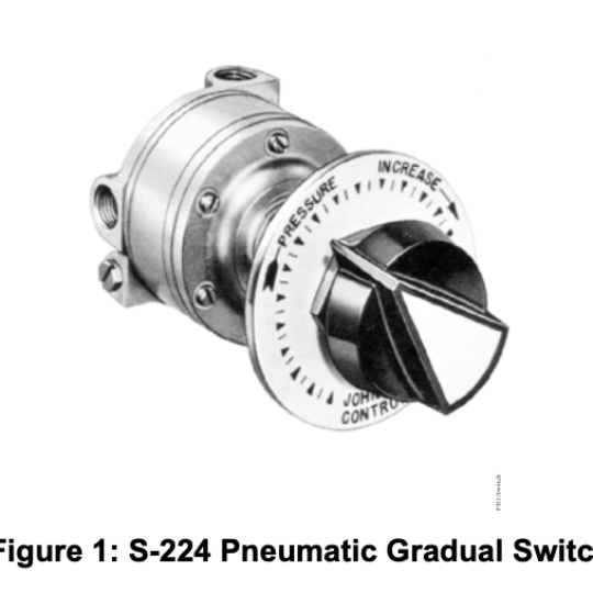 Công tắc dần dần bằng khí nén S-224-1 / S-224-2 Johnson Controls