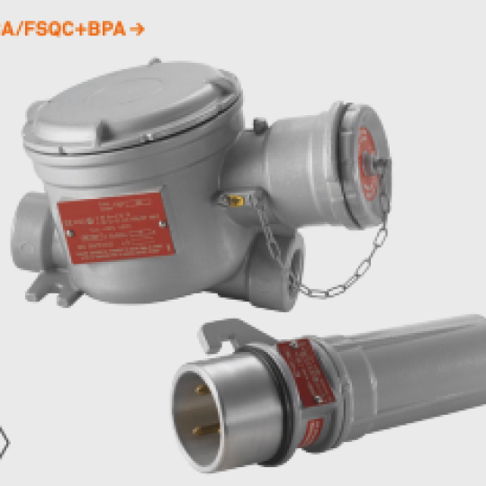Ổ cắm và phích cắm công tắc liên động FSQC460 Bartec