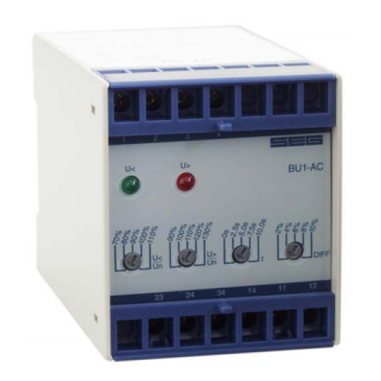 Rờ le bảo vệ điện áp Woodward  Static Under & Over Voltage Relay : BU1-AC  Woodward
