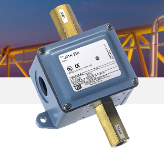 Công tắc chênh áp J21K-150  UE - United Electric Controls     J21K Series Differential Pressure Switch