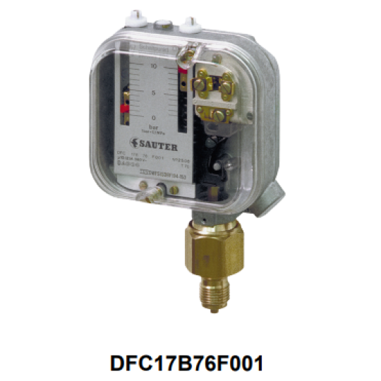 Công tắc áp suất DFC 17B, 27B: Heavy-duty pressure switch DFC17B76F001 Sauter 