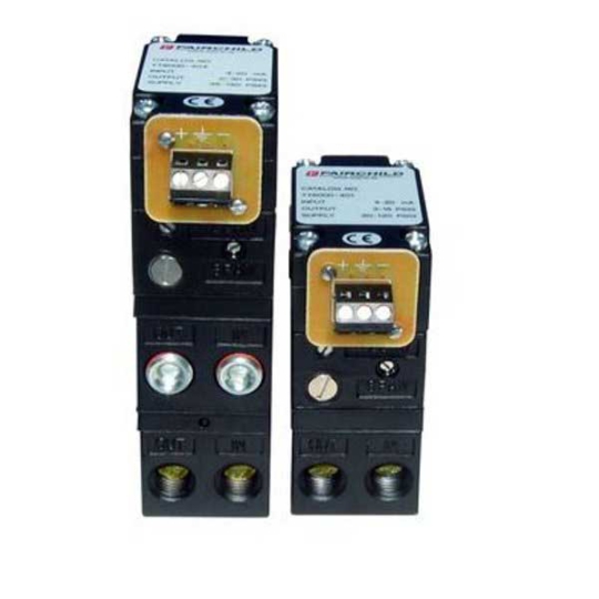 Bộ chuyển đổi khí nén Fairrchild TD6000-422U Fairchild Model T6000 Compact Electro-Pneumatic I/P, E/P Transducer 
