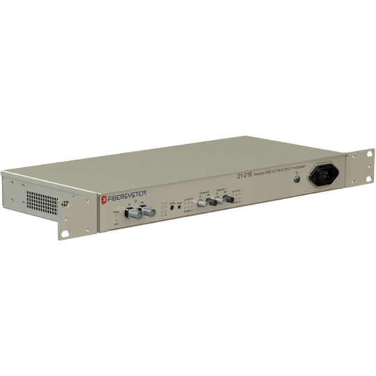Bộ giao diện quang điện Mã hiệu: Fo IEEE C37.94-G.703 E1 mux  (Part no.: 21-219) FIBER SYSTEM