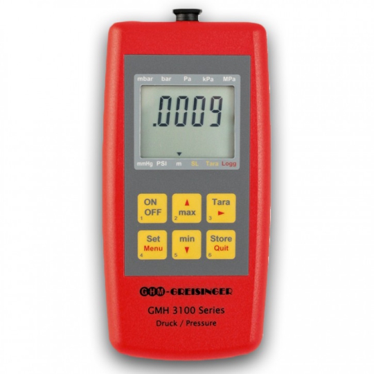 Thiết bị đo áp suất cầm tay Senseca GMH3111-00-GE	Hand-held pressure instrument with 1 sensor input, without sensor