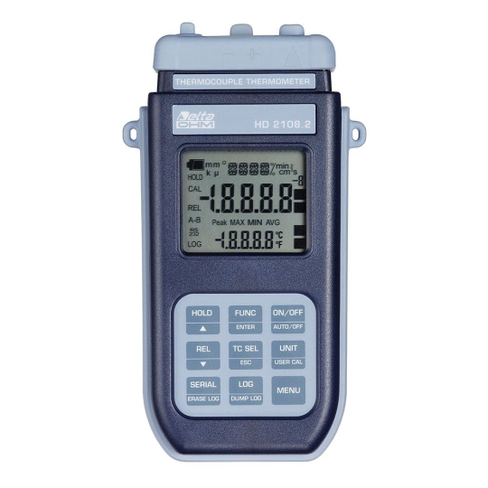 Máy đo nhiệt độ  Thermocouple Thermometer Data Logge HD2108.2 + Đầu dò K TP755 Senseca 