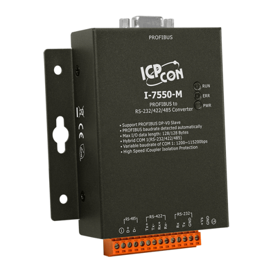 Bộ chuyển đổi I-7550-M  ICP-DAS PROFIBUS to RS-232/422/485 Converter 