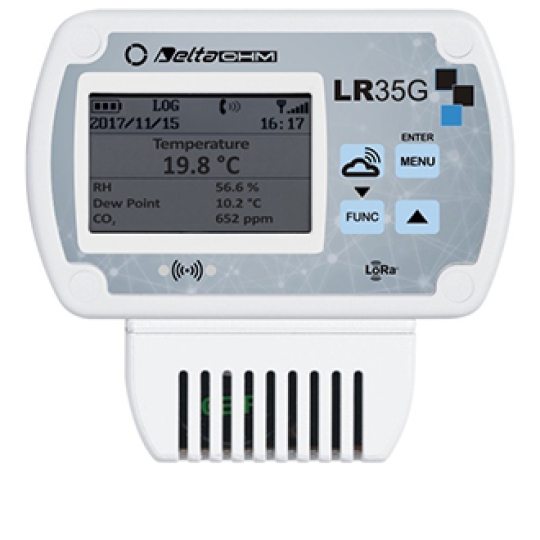 Cảm biến đo nhiệt độ độ ẩm CO2 và áp suất không khí Senseca Delta Ohm Temperature, humidity, CO2 and air pressure data logger (for indoor use) LR3514bNB
