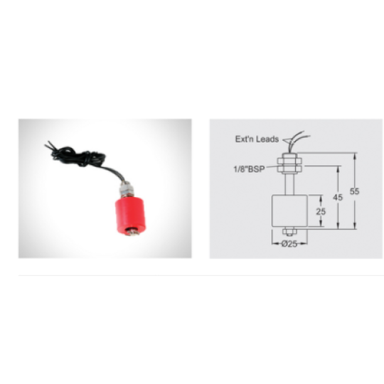 Công tắc phao Mini Float Guided Level Switches For Liquids -MFGS - U21 Pune Techtrol 