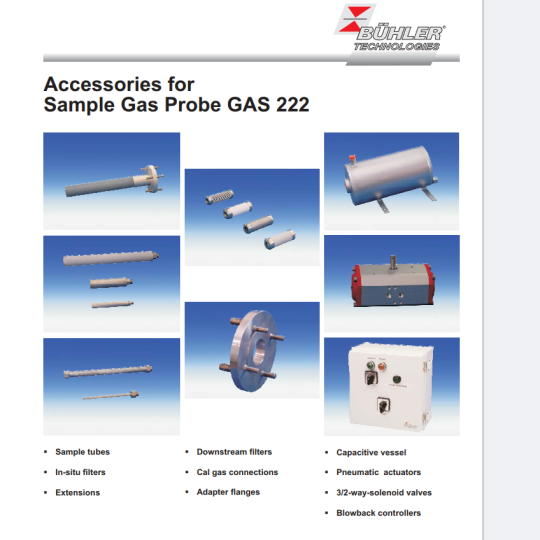 Phụ kiện đầu dò khí gas GAS 222 Buhler Accessories for Sample Gas Probe GAS 222_Part 2