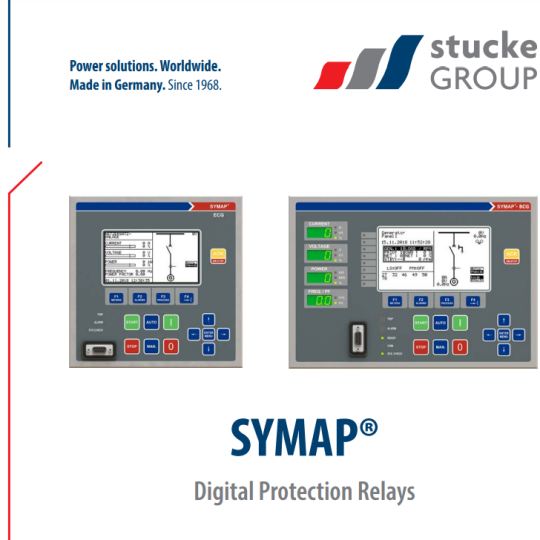 Rờ le bảo vệ kỹ thuật số Stucke SYMAP Digital Protection Relays  Symap ECG, Ser no : 4826 