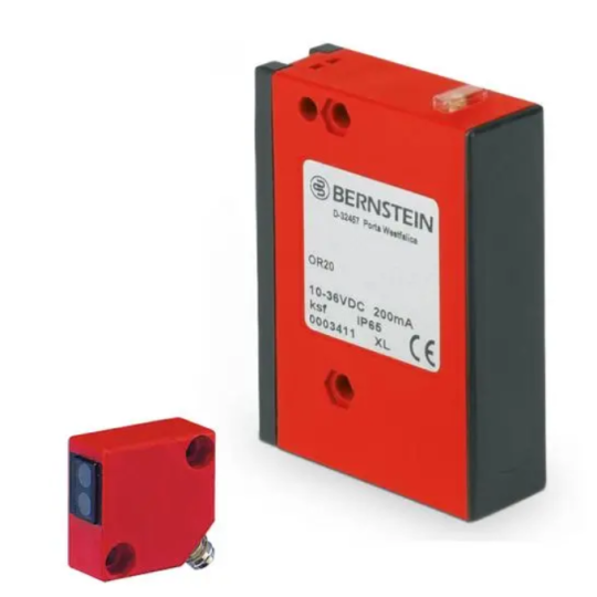 Thiết bị cảm biến quang Photoelectric sensor  Bernstein  Model OR20PS-MAR5-06.0-ALET P/N 6555686001