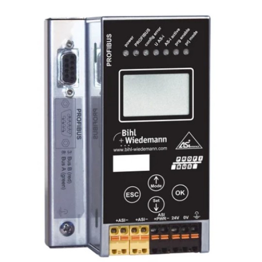 Thiết bị giao tiếp công nghiệp Bihl+wiedemann BWU1702 ASi-3 PROFIBUS Gateway in Stainless Steel, 1 master 