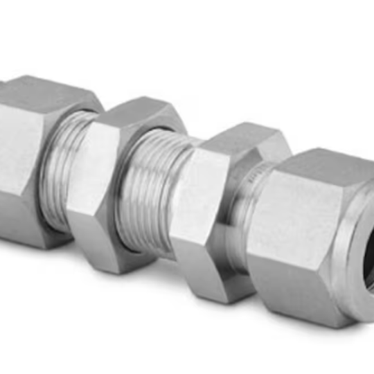 Đầu nối khí inox 316 Stainless Steel Swagelok Tube Fitting, Bulkhead Union, 3/8 in. Tube OD Part #: SS-600-61 Swagelok 